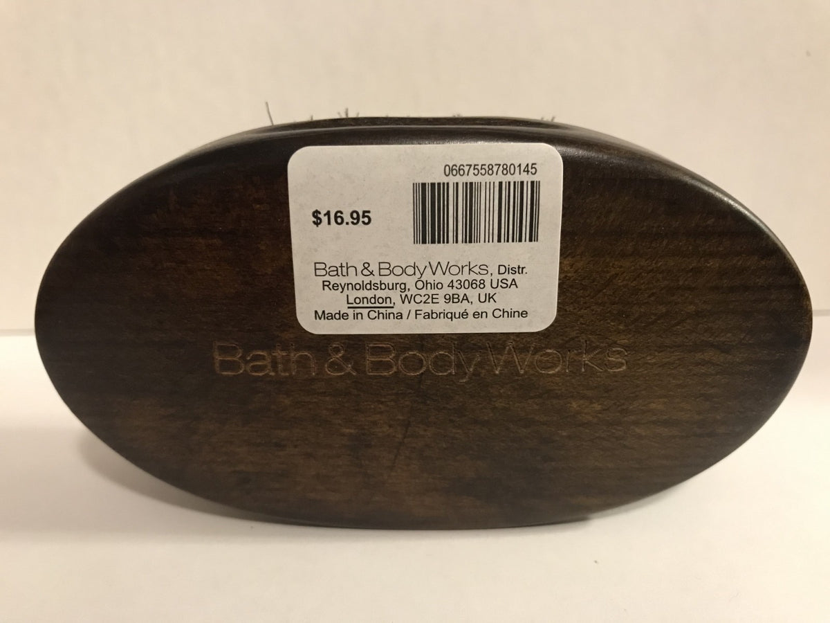 Men Beard Brush Wooden Handle Soft Bristle Facial Grooming Set - Bath & Body Works