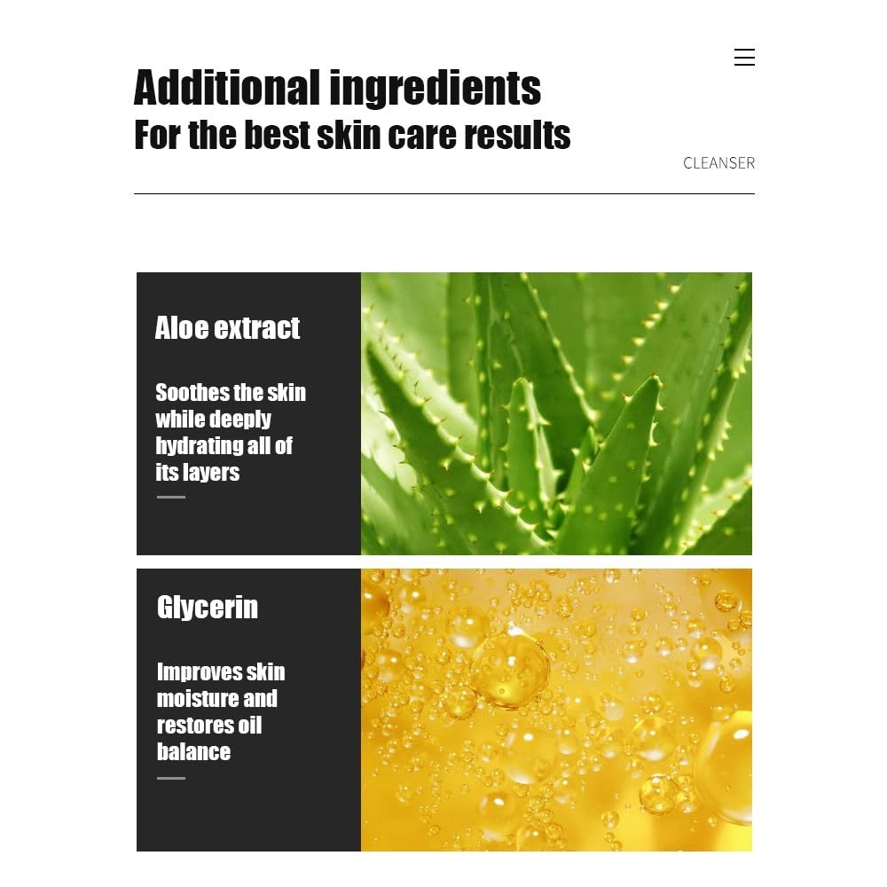 Men's Volcanic Mud Facial Cleanser Foam for Oily & Acne-Prone Skin - 168g
