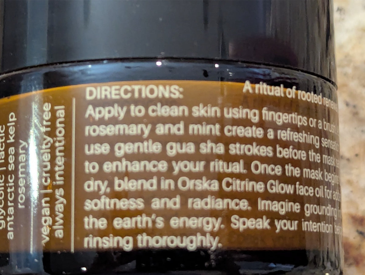 Green Ritual Brighten Mask - 1.7 oz