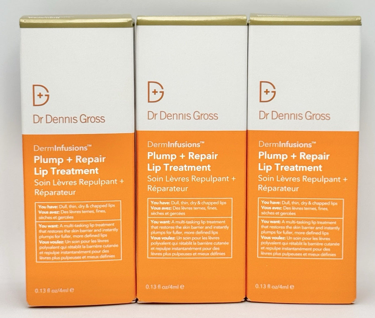 Lip Treatment Set - Plump & Repair Lip Balm 0.13 fl. oz. 3 Pack