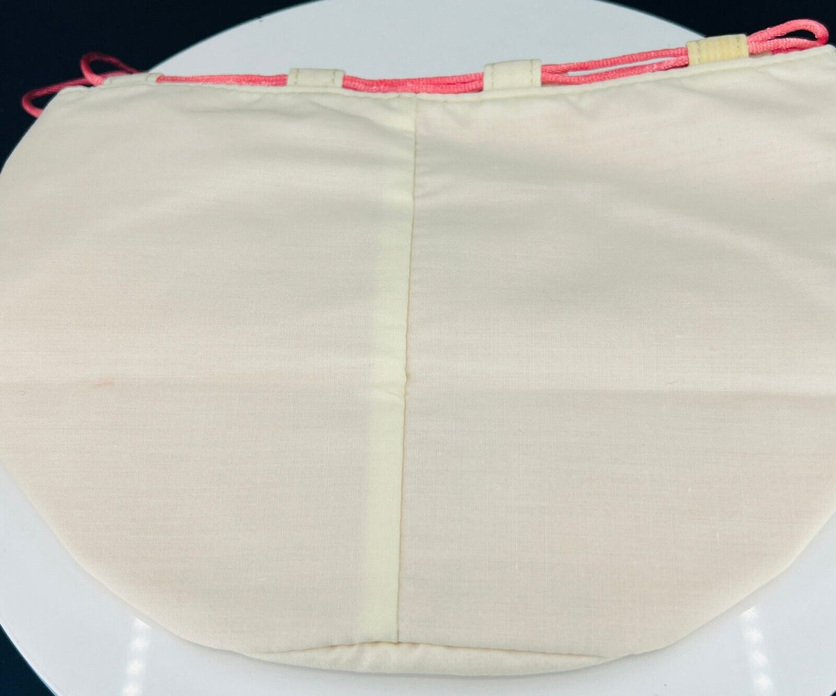 Beige Drawstring Cosmetic Bag - Travel & Makeup Organizer