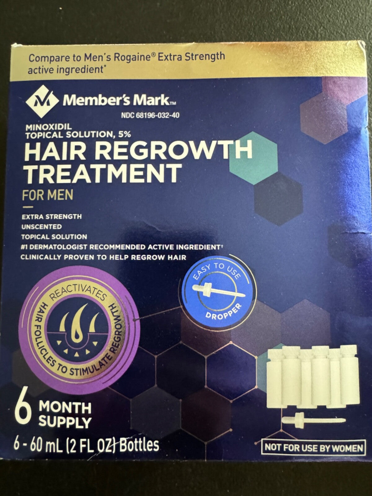 5% Minoxidil Topical Hair Regrowth Treatment for Men
