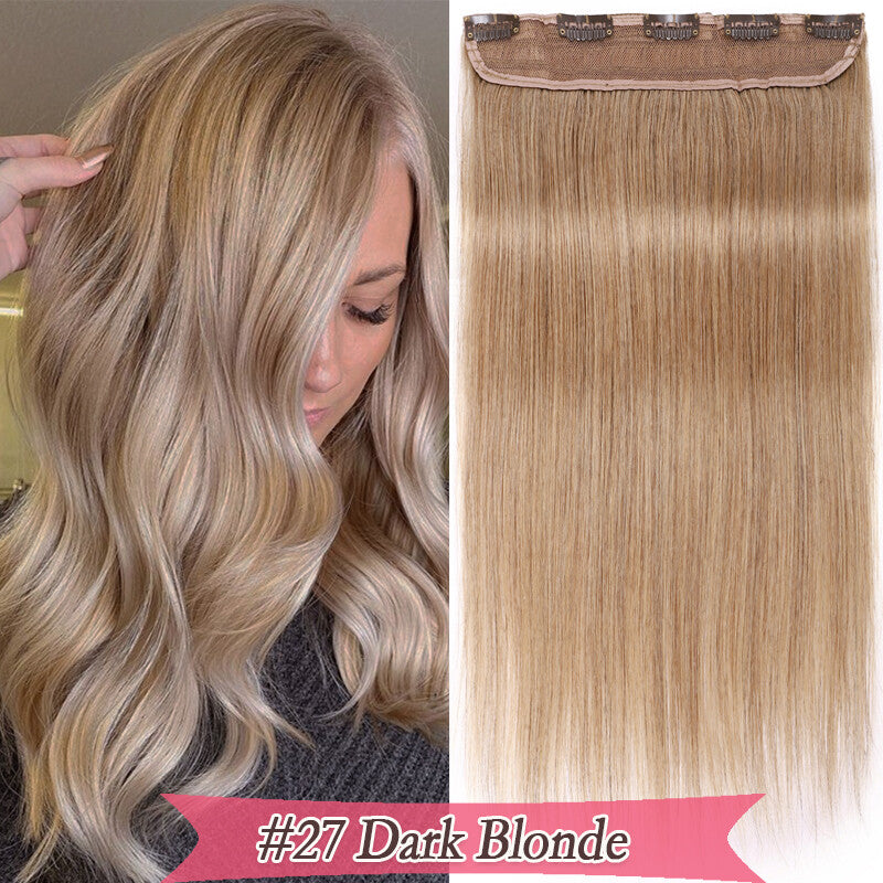 Remy Human Hair Clip-In Extensions 3/4 Full Head Natural Styles 16-20 Inches