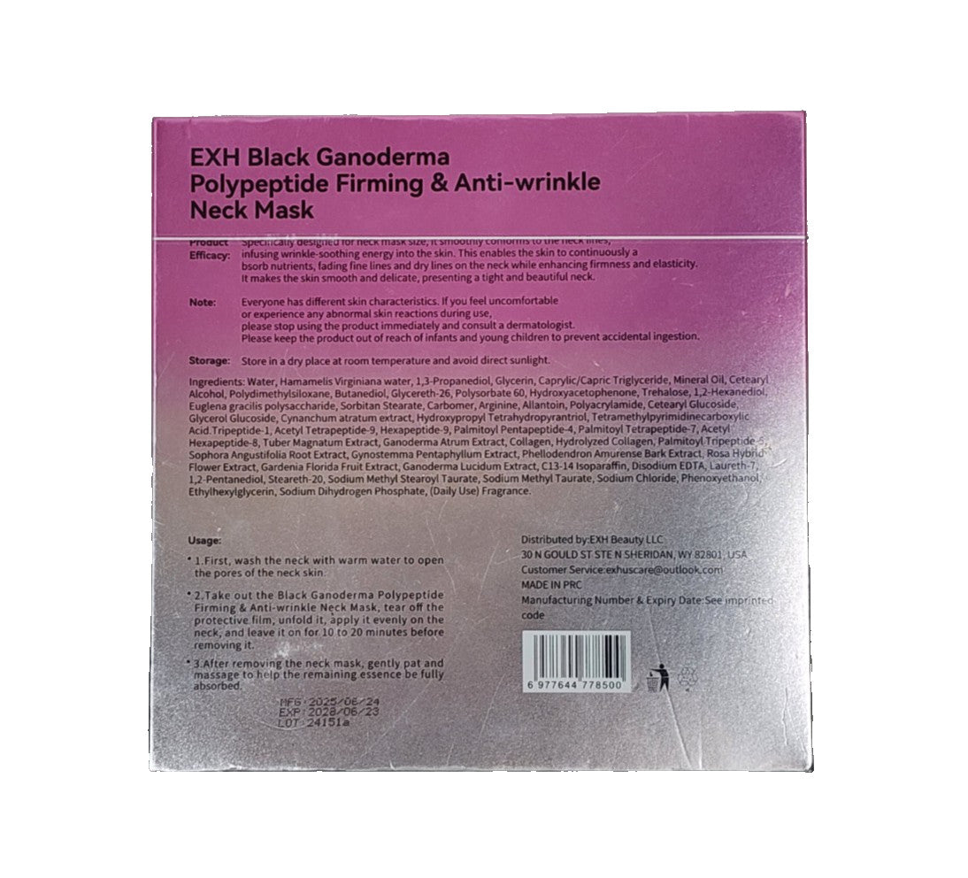 Black Ganoderma Neck Mask – Firming & Anti-Wrinkle