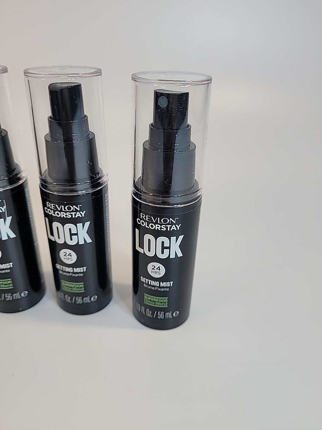 Revlon ColorStay Lock Setting Spray - 24 Hour Makeup Finish, Hydrating Superfood Blend, Travel Size 1.9oz (Pack of 4)