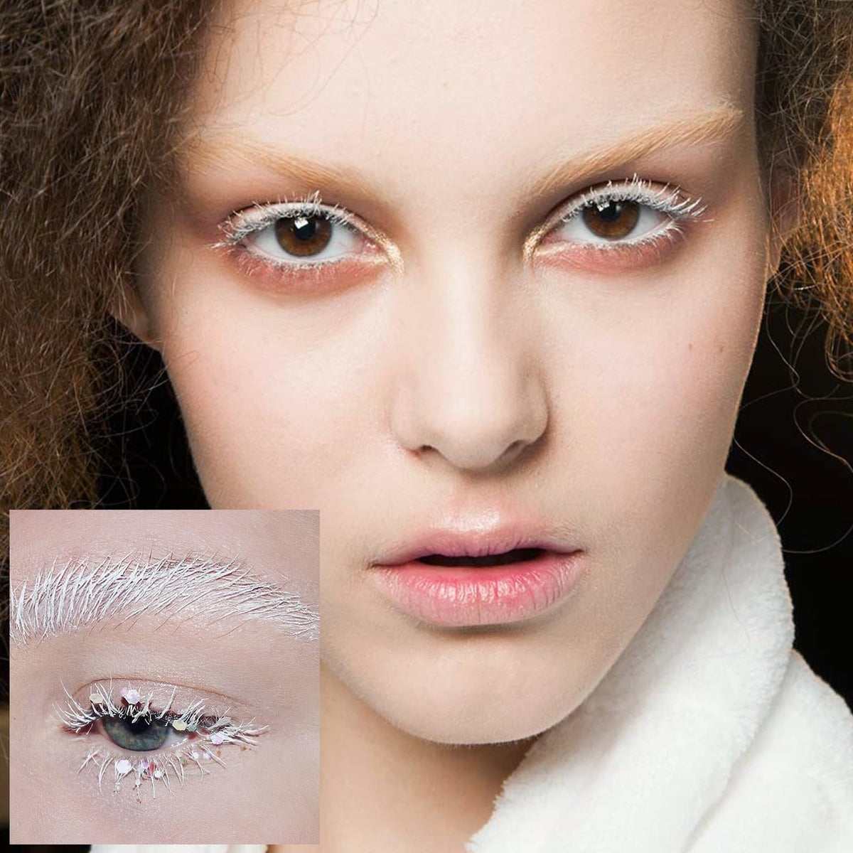 White Volumizing Waterproof Eyelash Primer for Length & Thickness