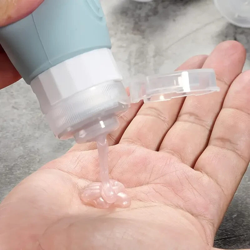 Travel Bottles Set TSA Approved Silicone Toiletry Containers 3oz Pack of 4