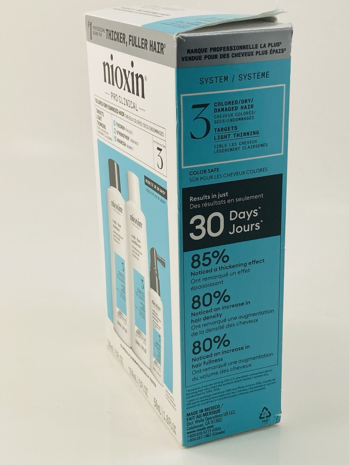 Nioxin System 3 Hair Care Kit for Colored Dry Damaged Hair