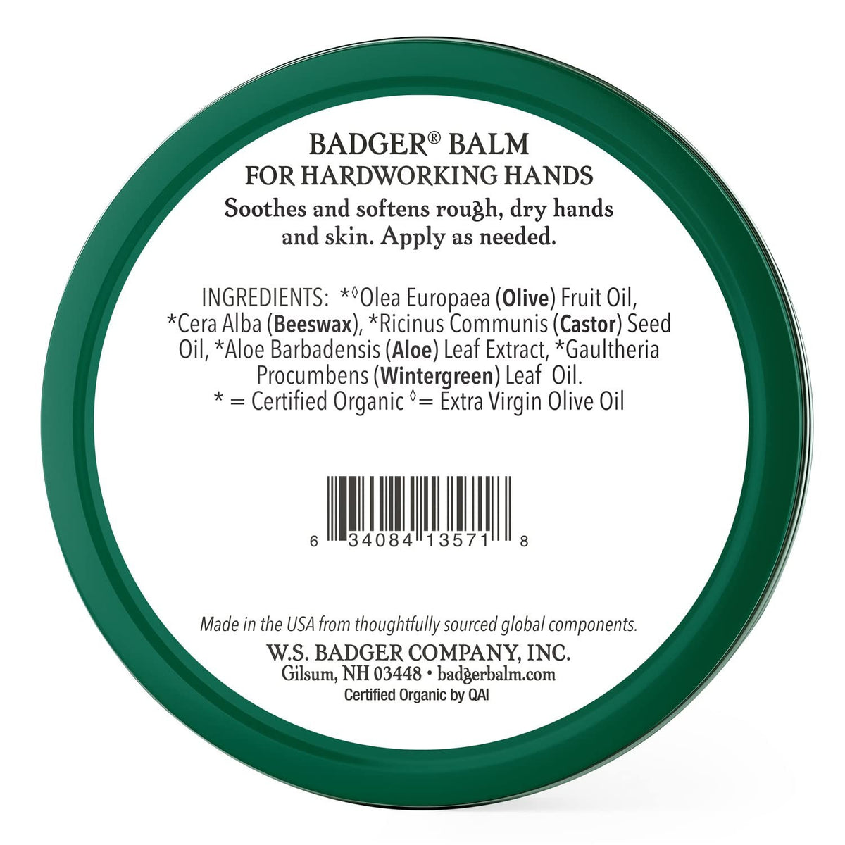 Hardworking Hands Balm Tin, 2 oz