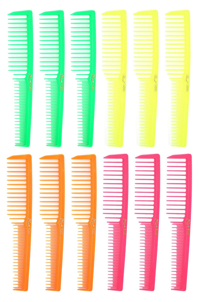 Wide Tooth Hair Comb Set - Teasing Vent Combs for Hair Volume and Styling