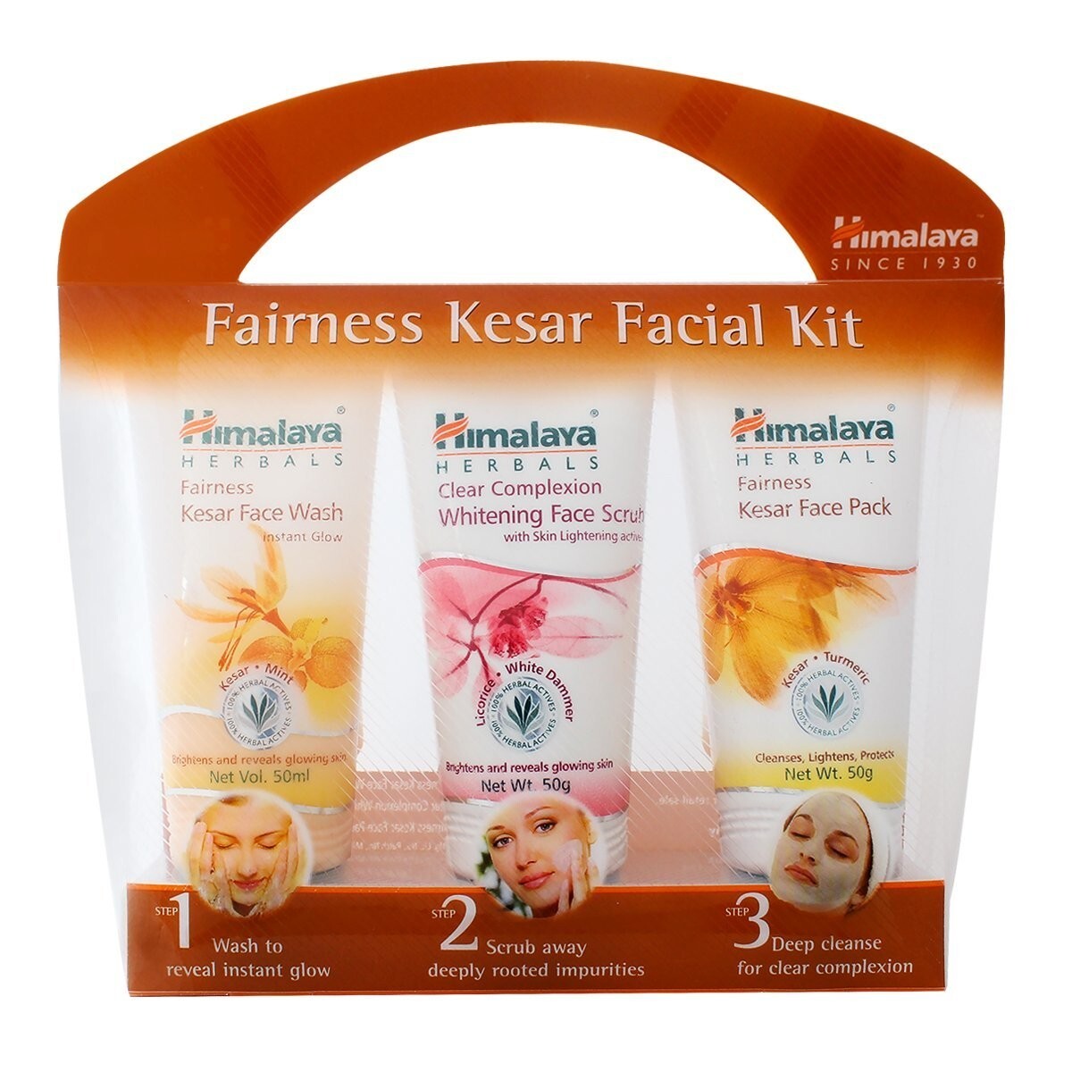 Herbal Fairness Kesar Facial Kit with Face Wash, Scrub & Face Pack - 150ml