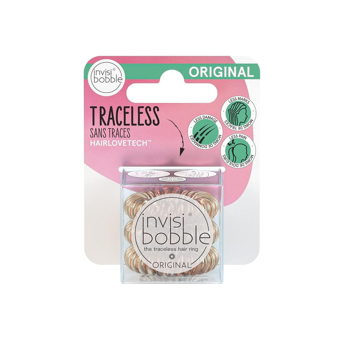 invisi bobble Original The Traceless hair ring, - Choose Color