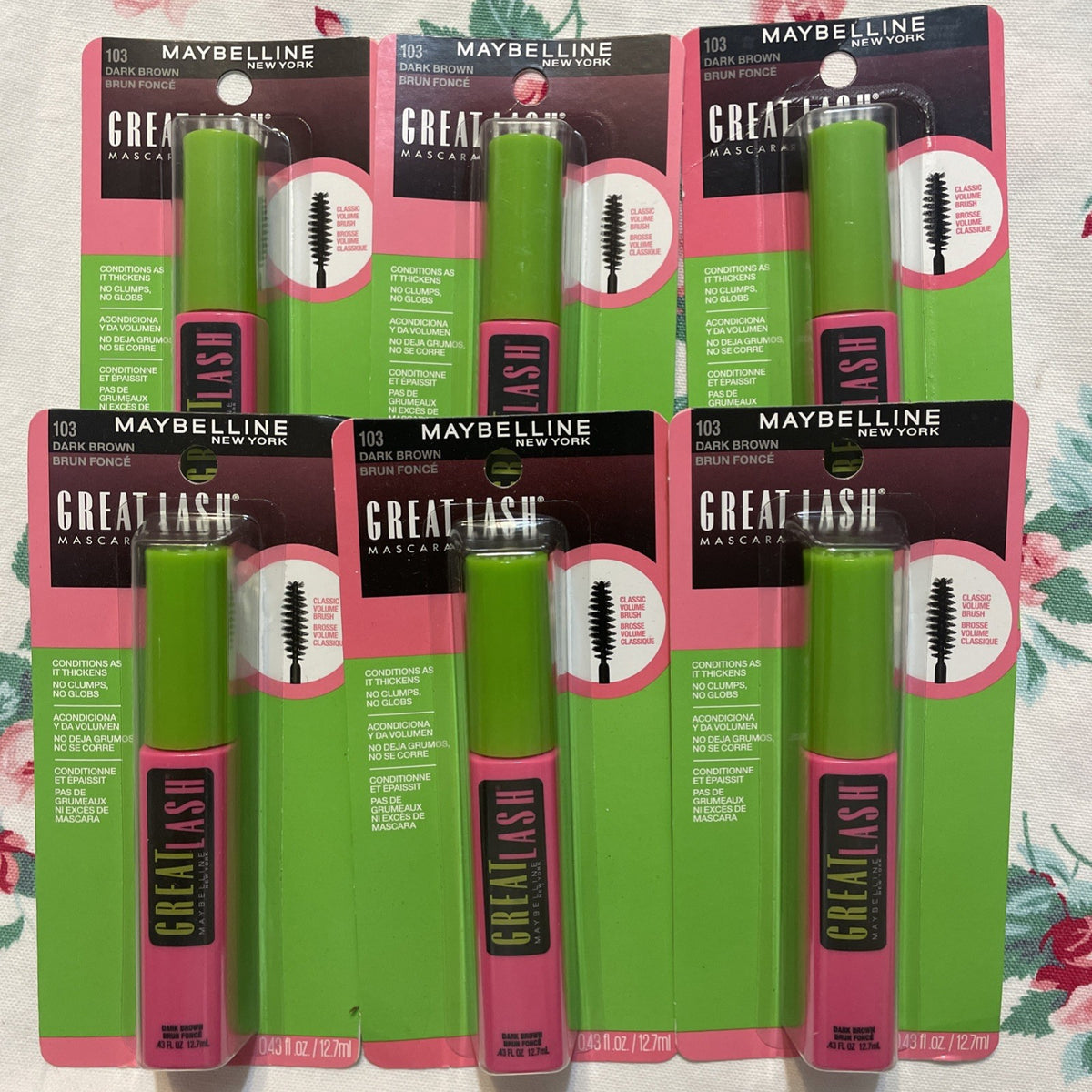 Maybelline Great Lash Washable Mascara #103 Dark Brown - Retired Shade NIP
