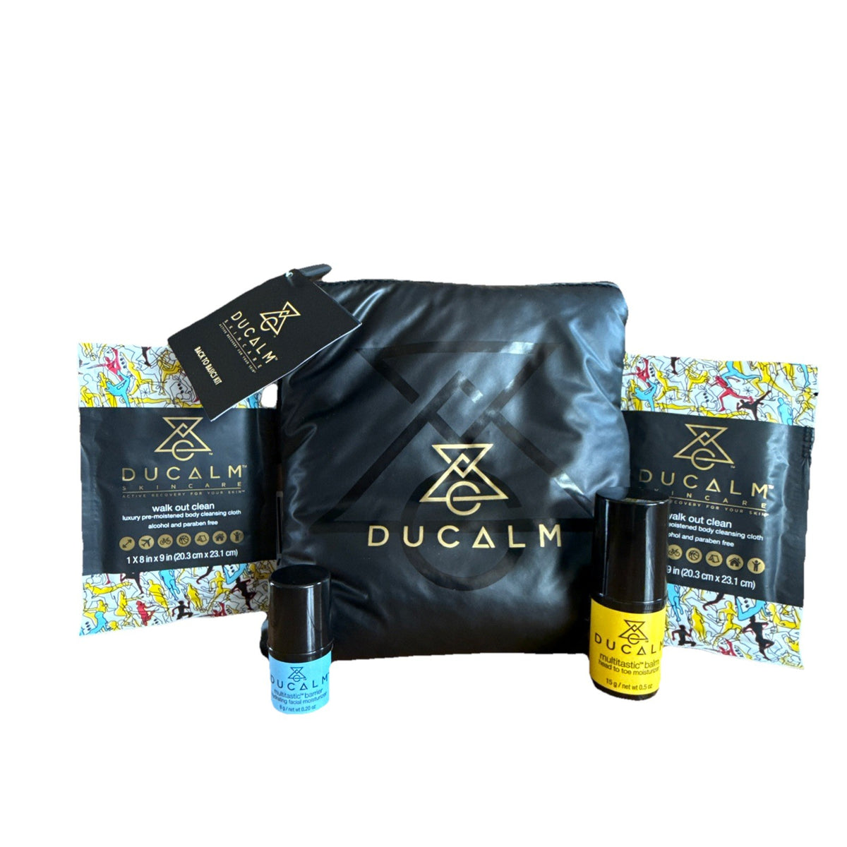 DUCALM Skincare Back To Basics Kit - Body Balm, Barrier Cream & Cleansing Cloths