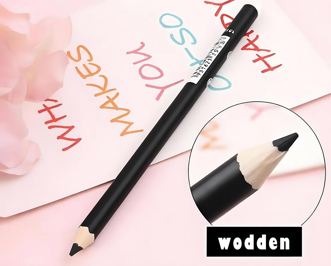 12-Color Matte Eyeliner Pencil Set - Long Lasting, Hypoallergenic & Soft