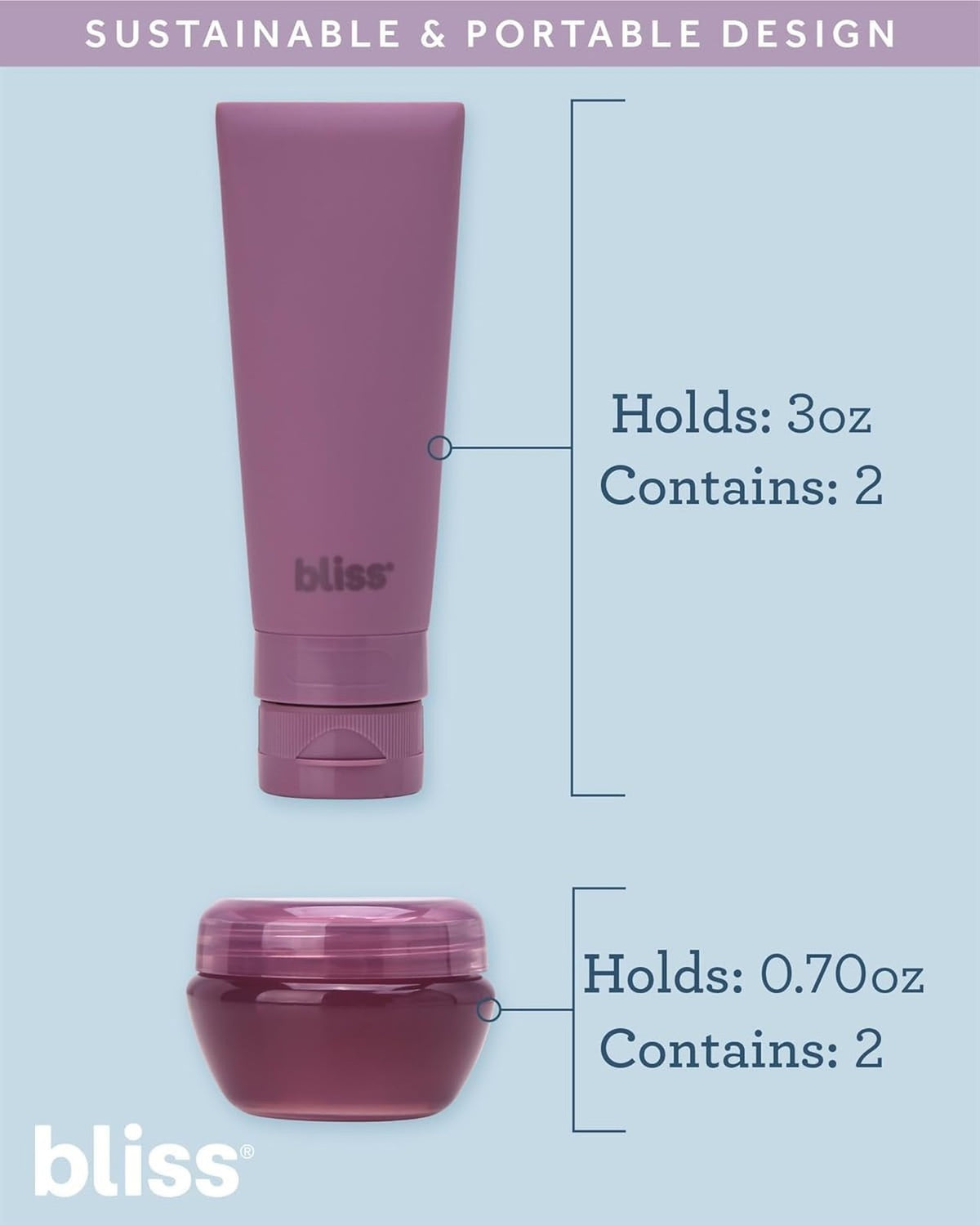 Travel Bottles Set 10 Pack Leak-Proof Refillable Toiletry Containers TSA Approved