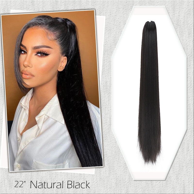 Fake Ponytail Clip-In Hair Extension Thick Natural Look 14 Inches