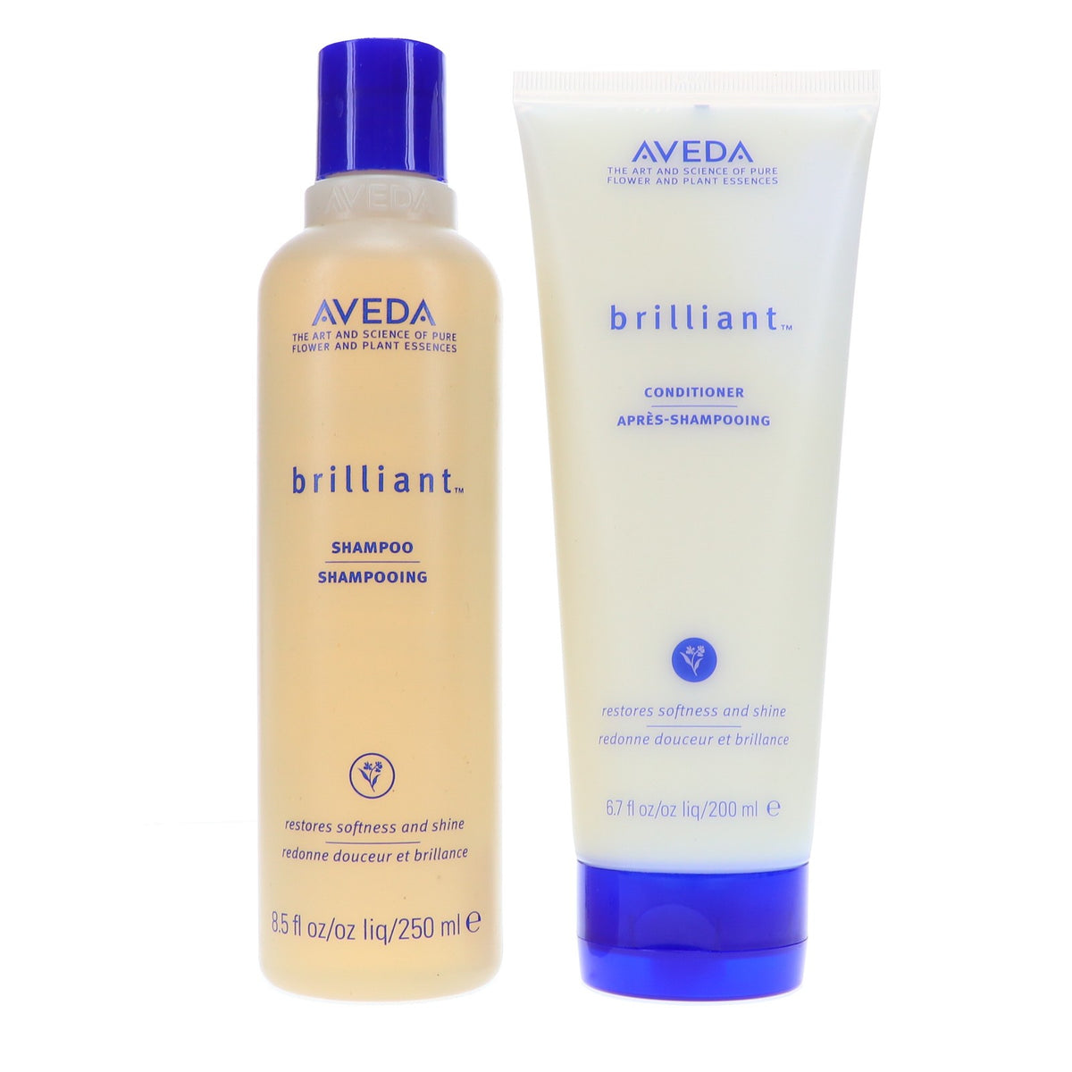 Hair Care Shampoo & Conditioner Set - Brightening & Nourishing - 8.5 oz & 6.7 oz