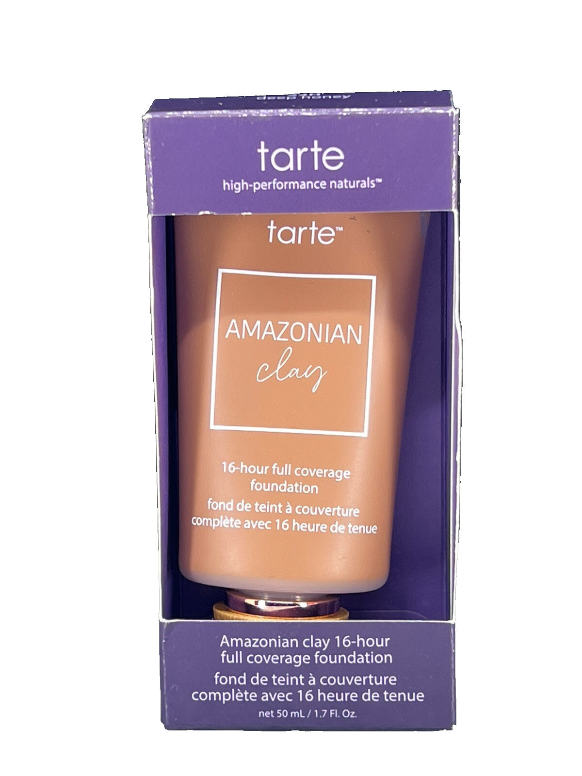 Tarte Amazonian Clay 16 Hour Full Coverage Foundation 53H Deep Honey 50ml NIB