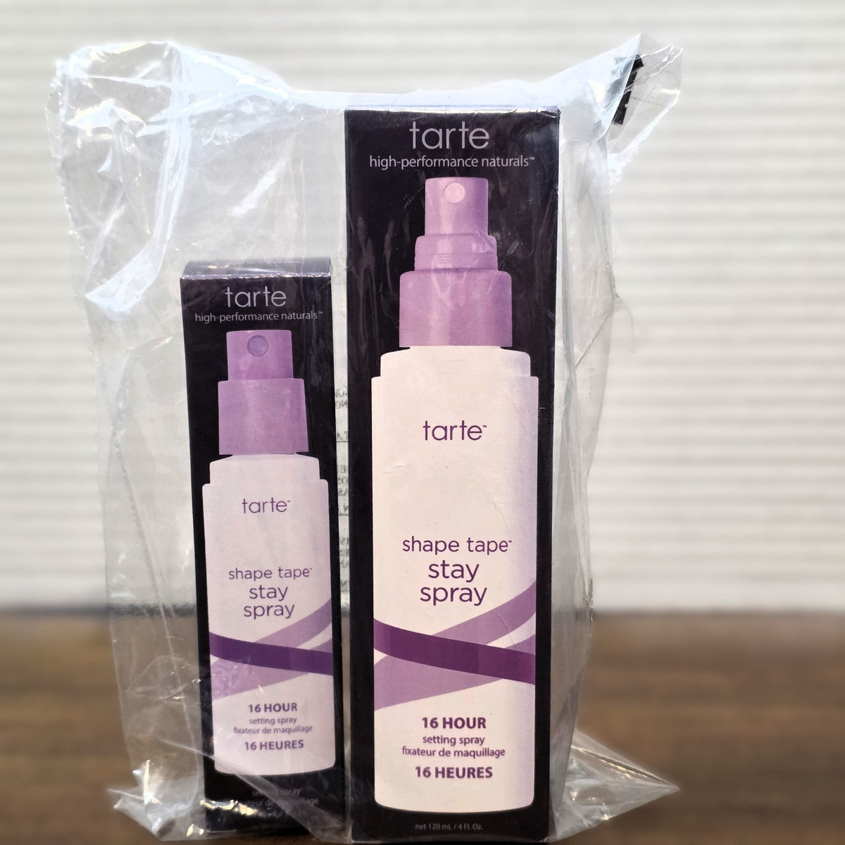 Tarte Shape Tape Stay Spray Setting Makeup & Primer Duo 4oz + 1oz Set