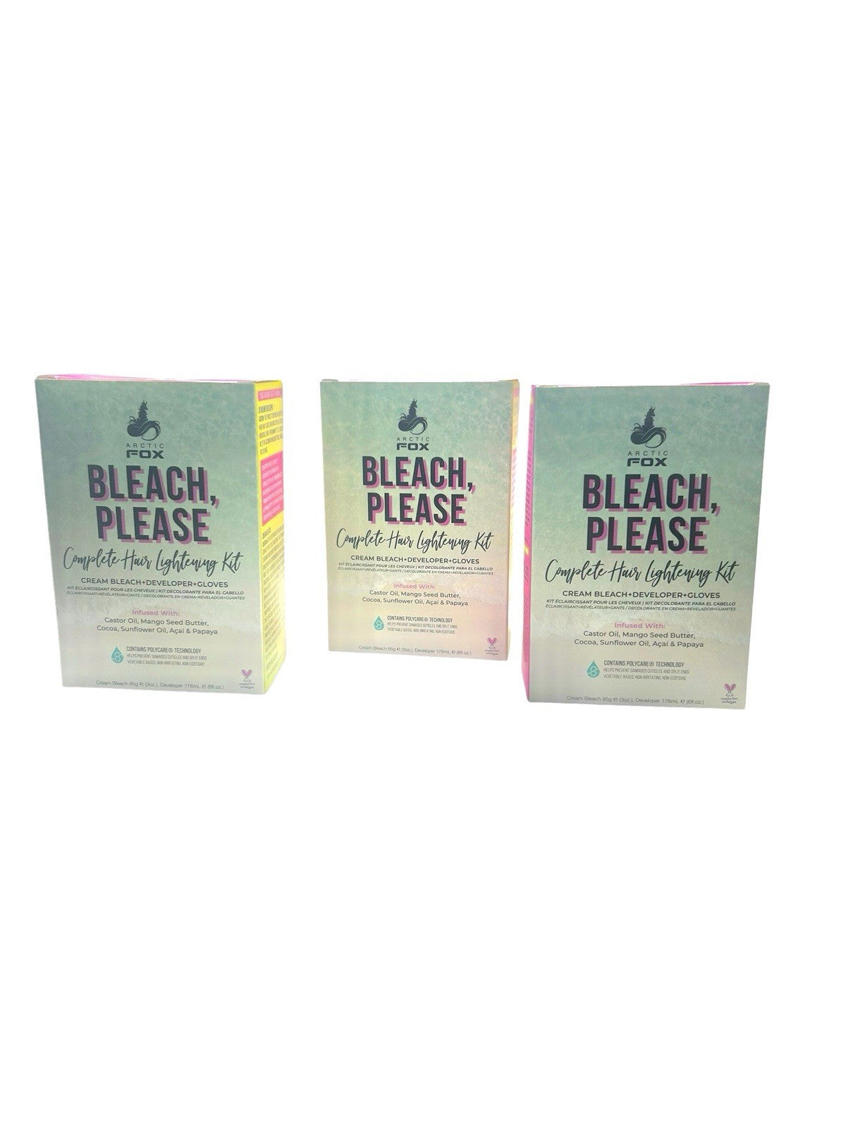 Hair Bleach & Developer Kit - 3 Pack Lightening