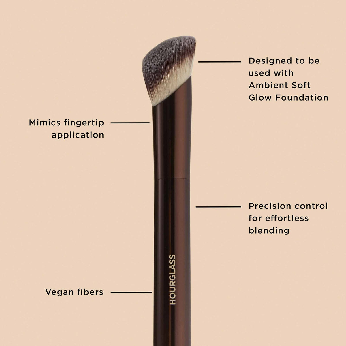 Hourglass Ambient Soft Glow Foundation Brush - Full Size, New in Box