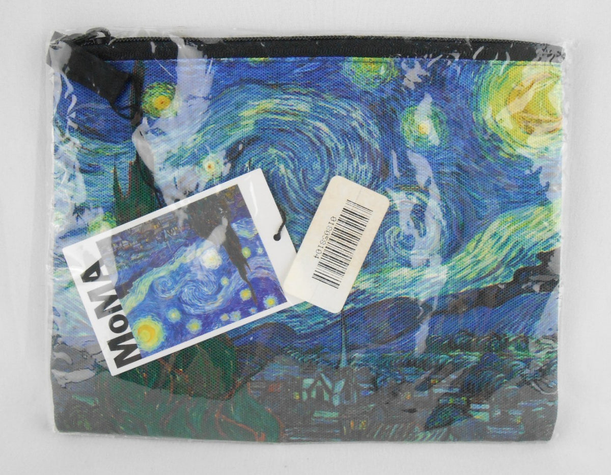 Van Gogh Starry Night Makeup Bag Zippered Pencil Pouch Clutch