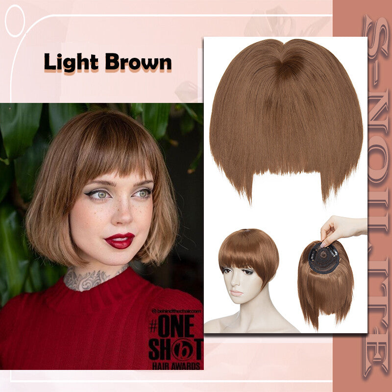 French Style Clip-In Bangs Hair Extensions - 11 Inches Natural Look