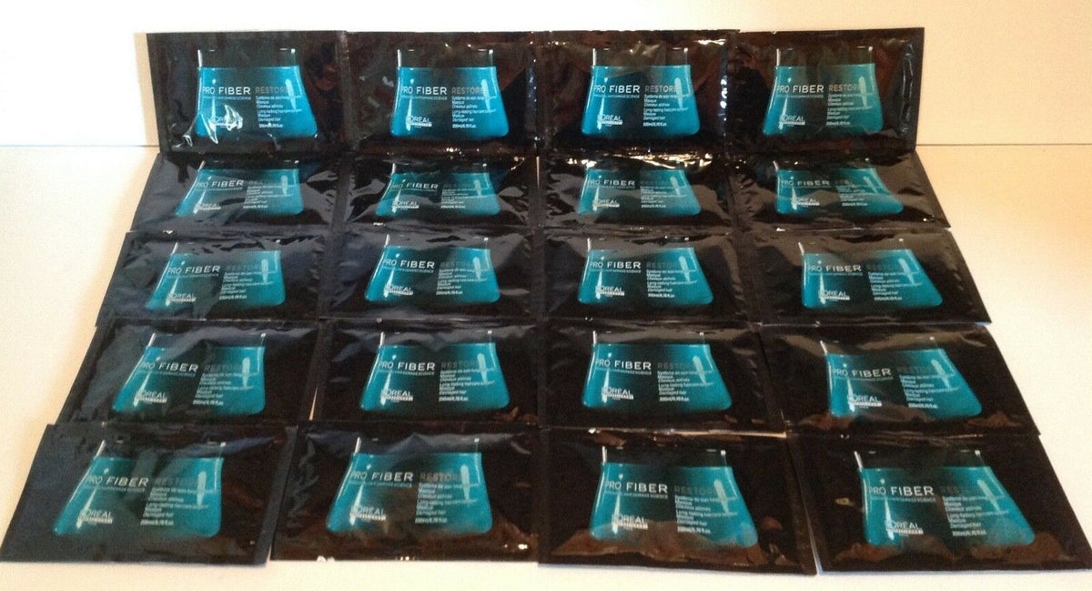 Hair Repair Mask Sample Pack - Restores Shine & Softness, 20 TSA-Friendly Singles