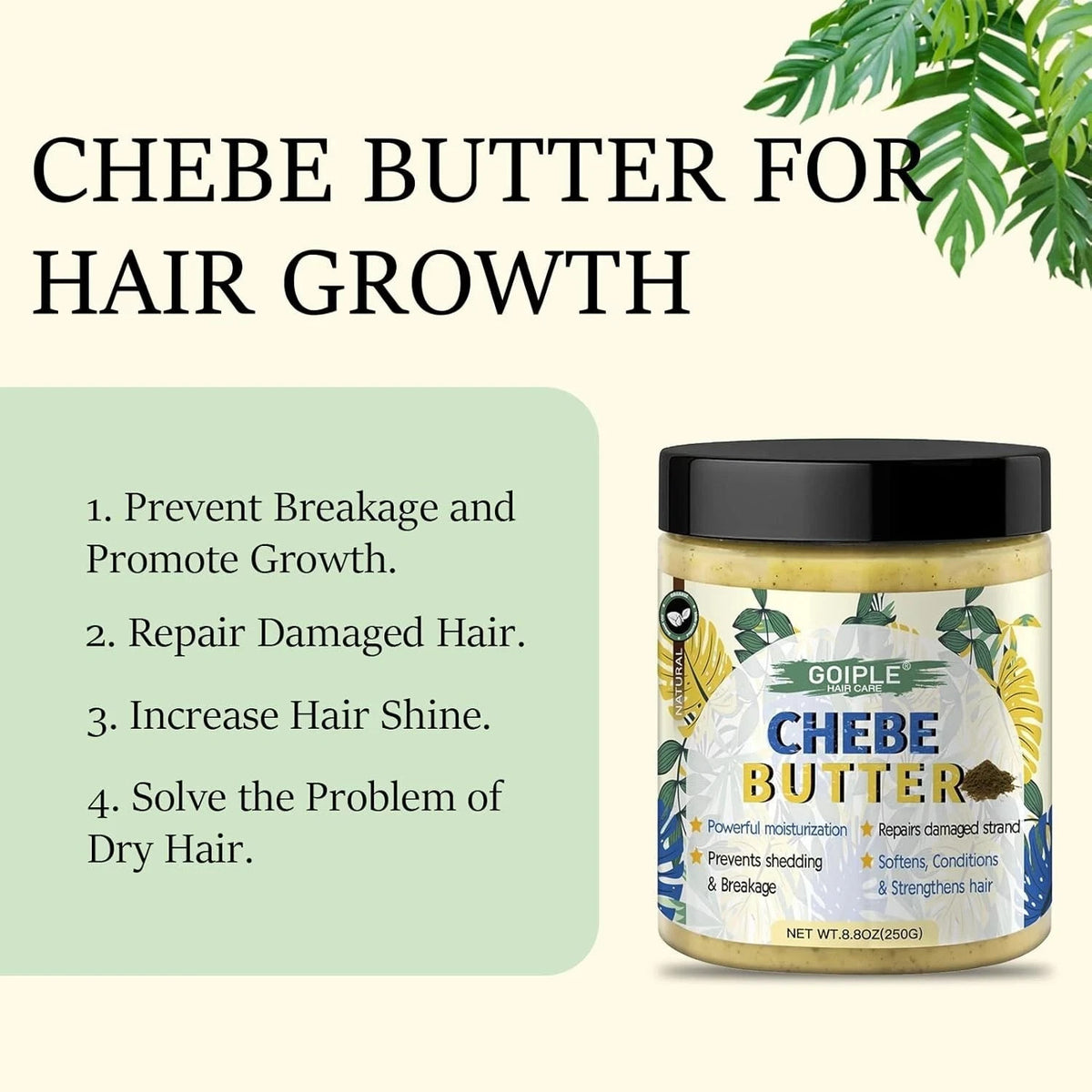 Chebe Butter for Hair Growth & Repair - 8.8oz