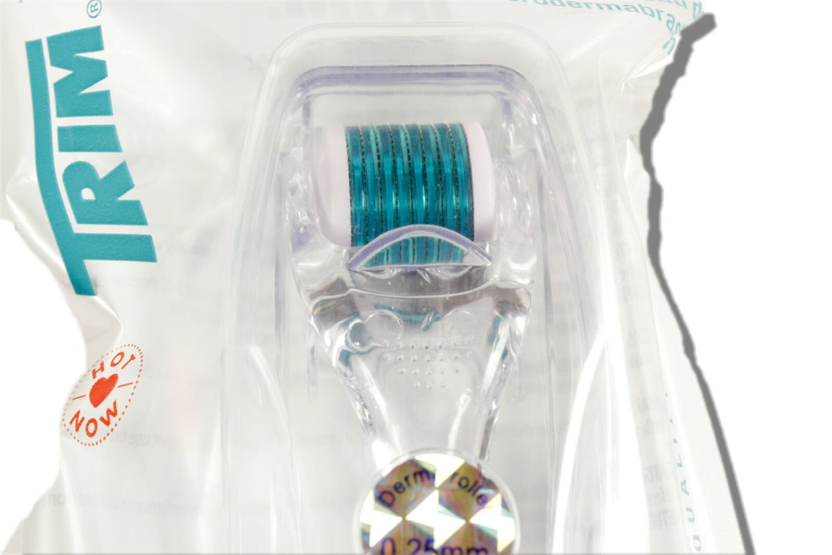 Microderma Micro Needle Face Roller with Storage Case - 0.25mm Needles for Skin Smoothing