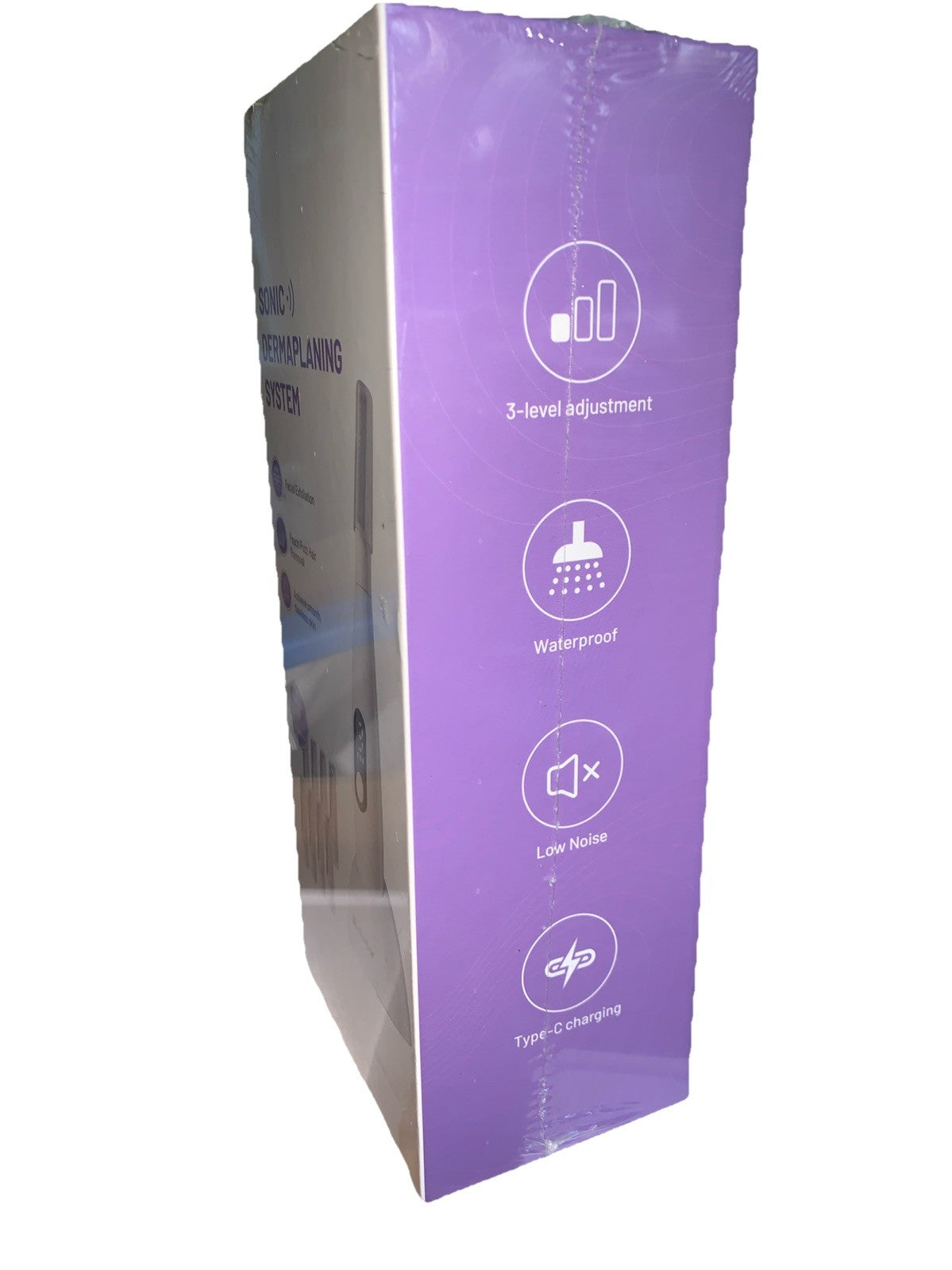 Sonic Dermaplane Razor for Women - Facial Exfoliation & Peach Fuzz Removal, 3 Speeds