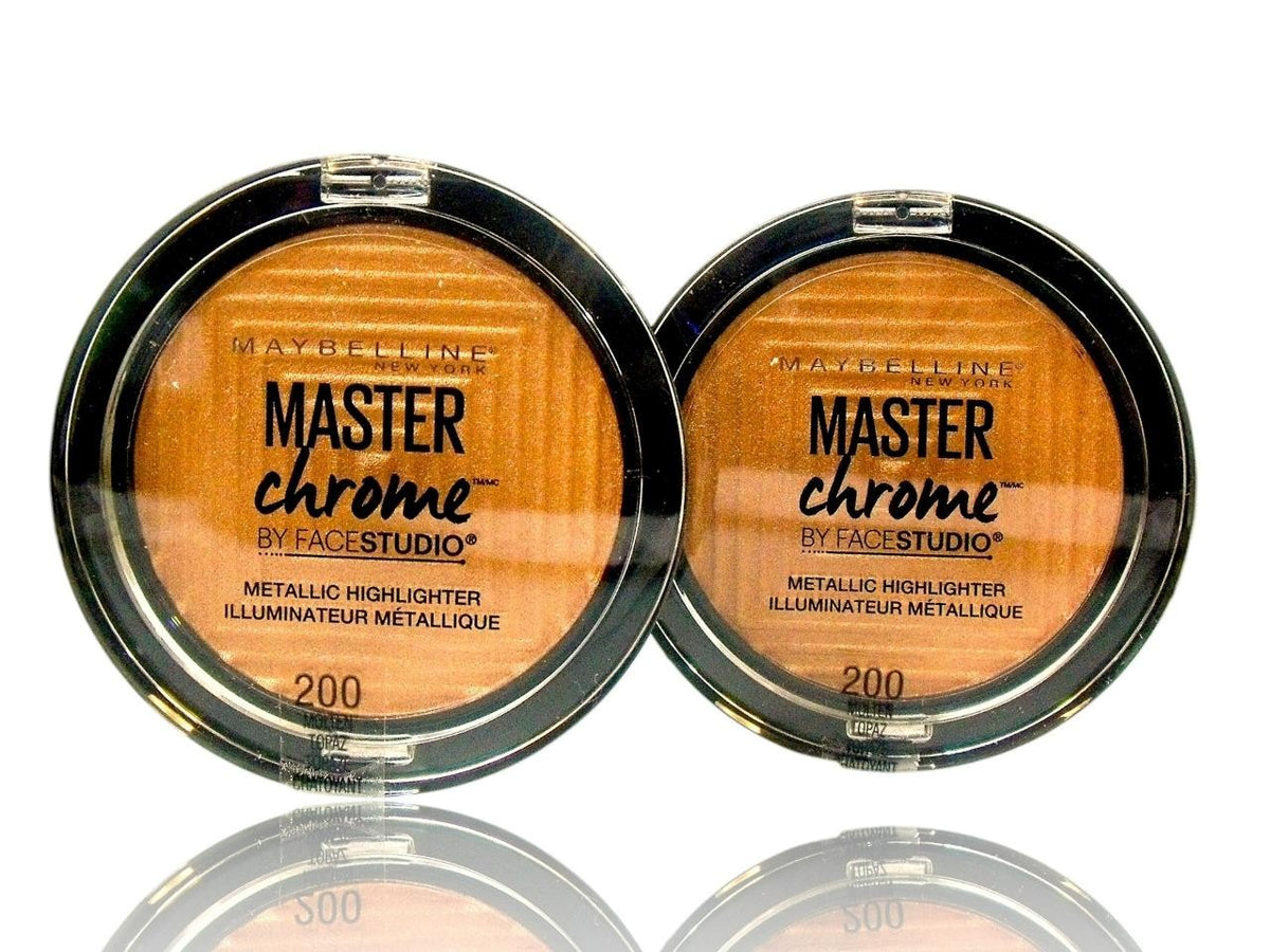 4-Pack Metallic Highlighters - Maybelline Master Chrome Molten Topaz