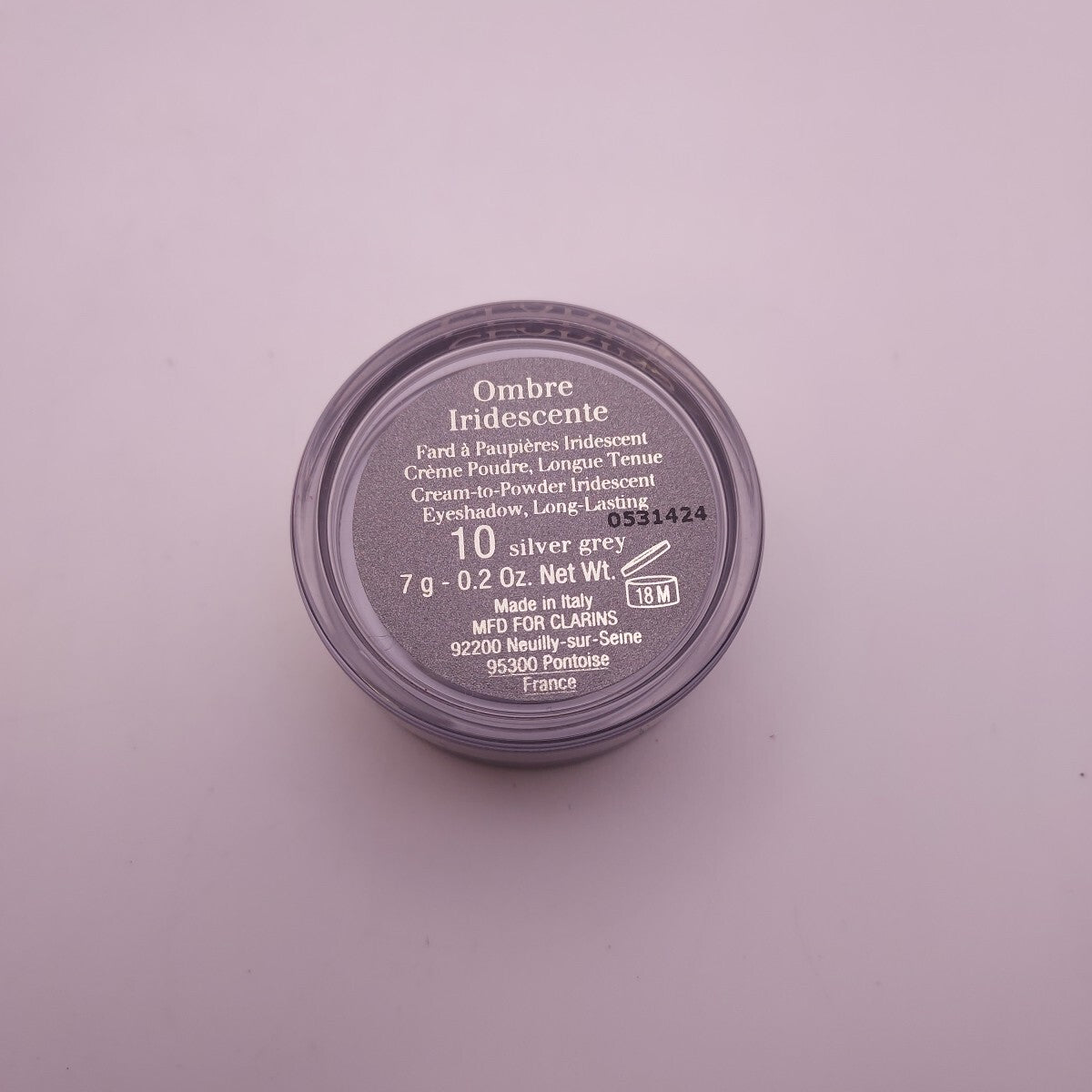 Clarins Iridescent Cream to Powder Eyeshadow - Silver Grey, 0.2oz