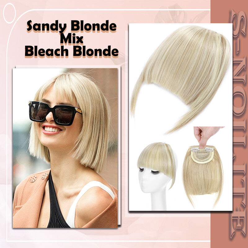 French Style Clip-In Bangs Hair Extensions - 11 Inches Natural Look