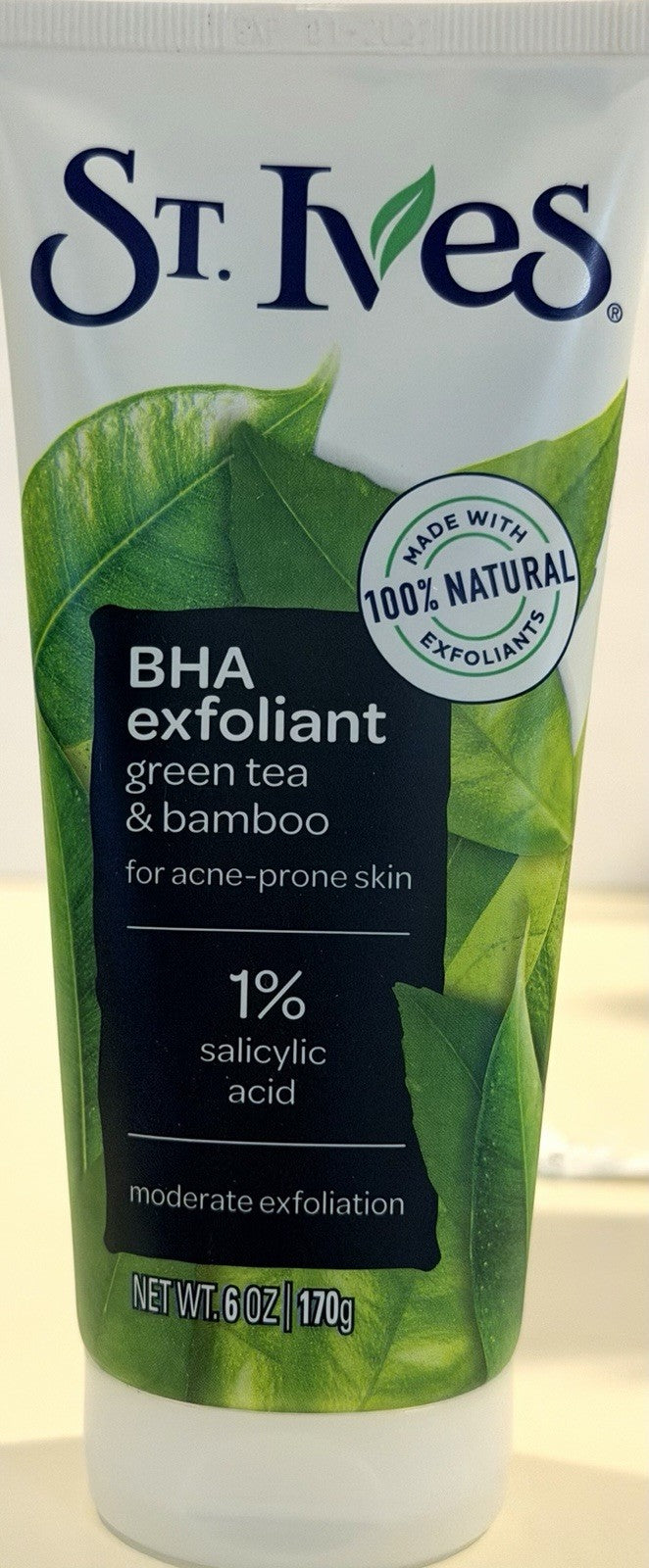 3 Pack St. Ives BHA Green Tea & Bamboo Blackhead Clearing Face Scrub.