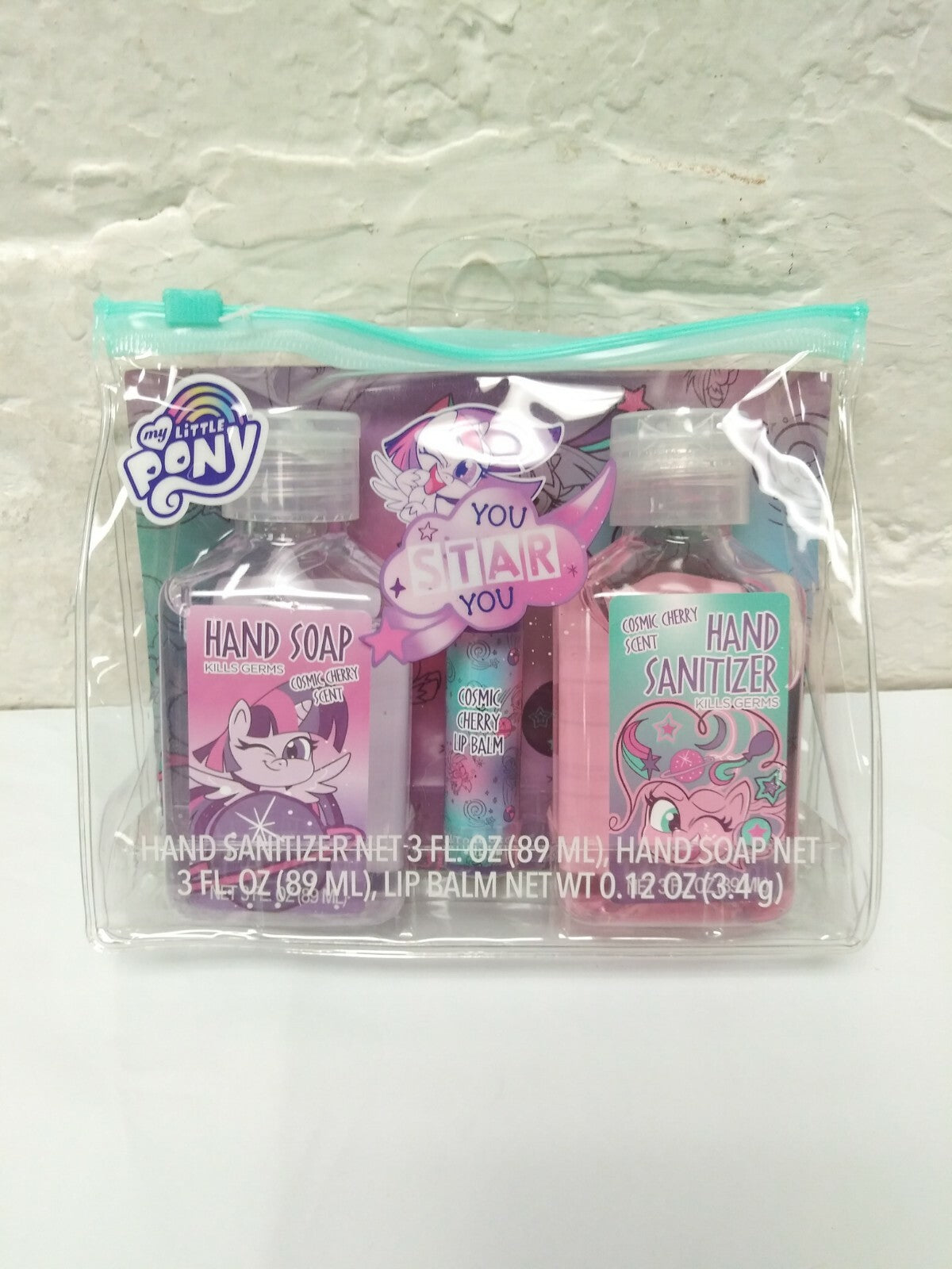 My Little Pony Gift Set Hand Soap & Lip Balm with Bag - New