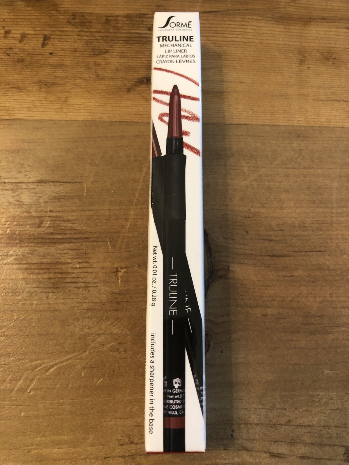 Lip Liner Pencil - Scarlet Red Mechanical Lip Makeup Pencil 0.35g