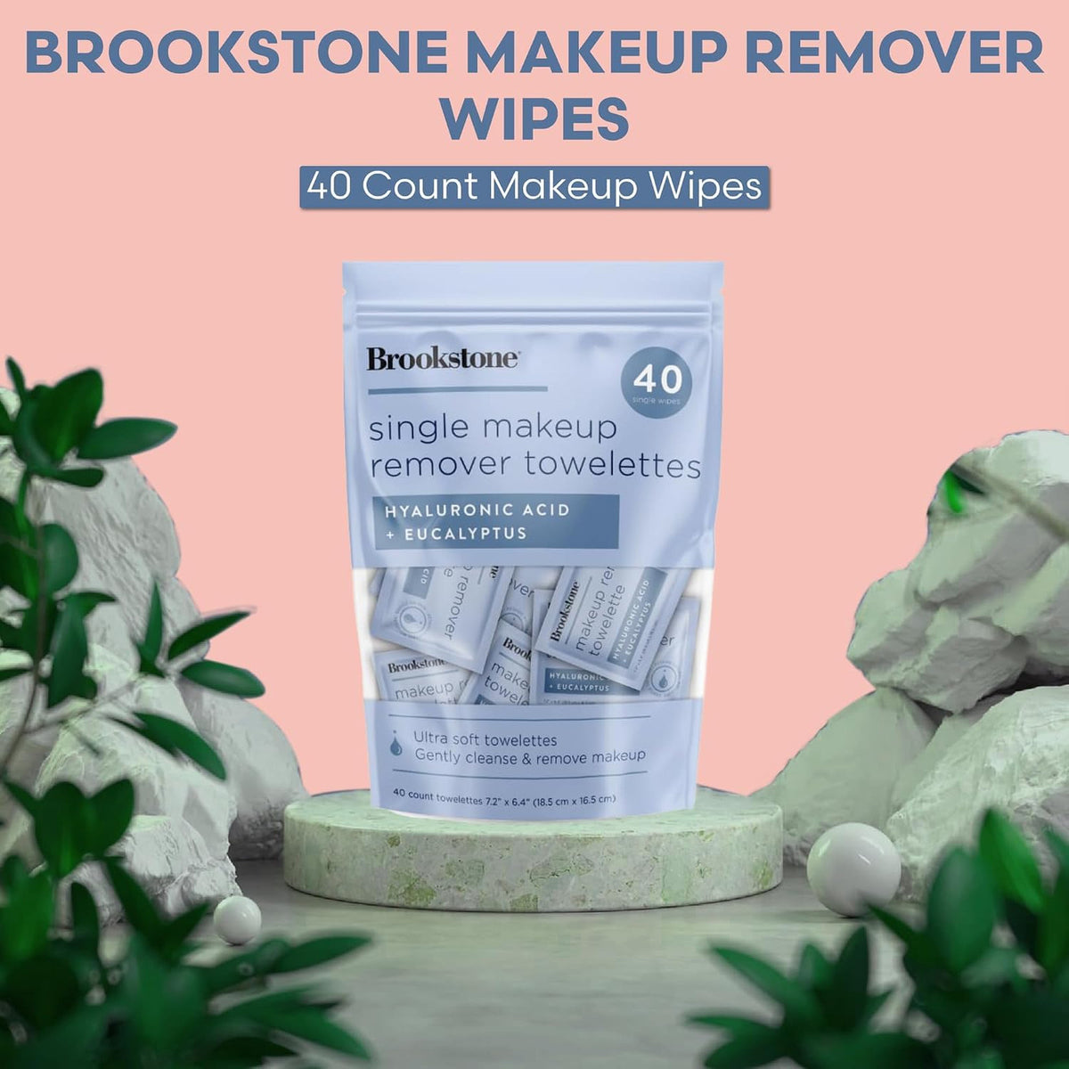Makeup Remover Wipes - Individually Wrapped Face & Eye Cleansing Towelettes