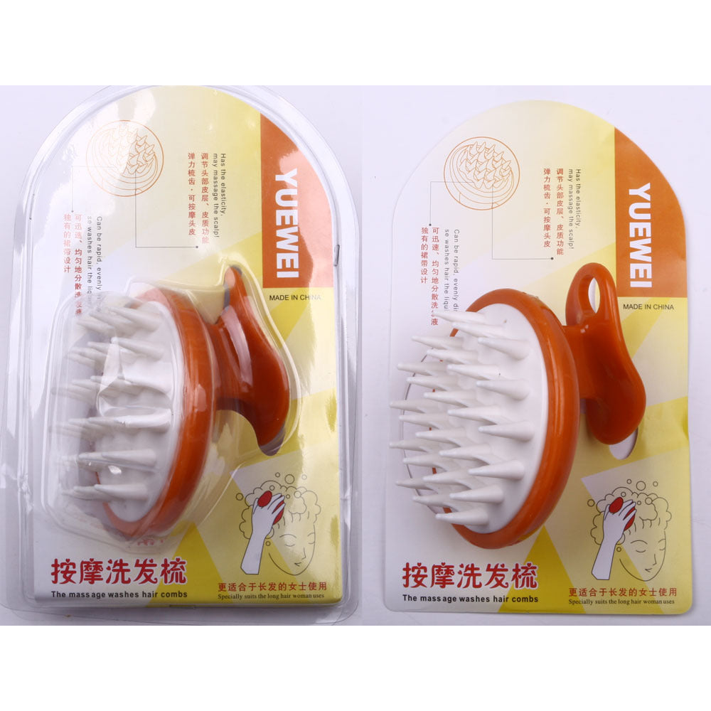 Scalp Massage Hair Brush for Shampoo & Hair Care - Soft Bristle Head Scrubber
