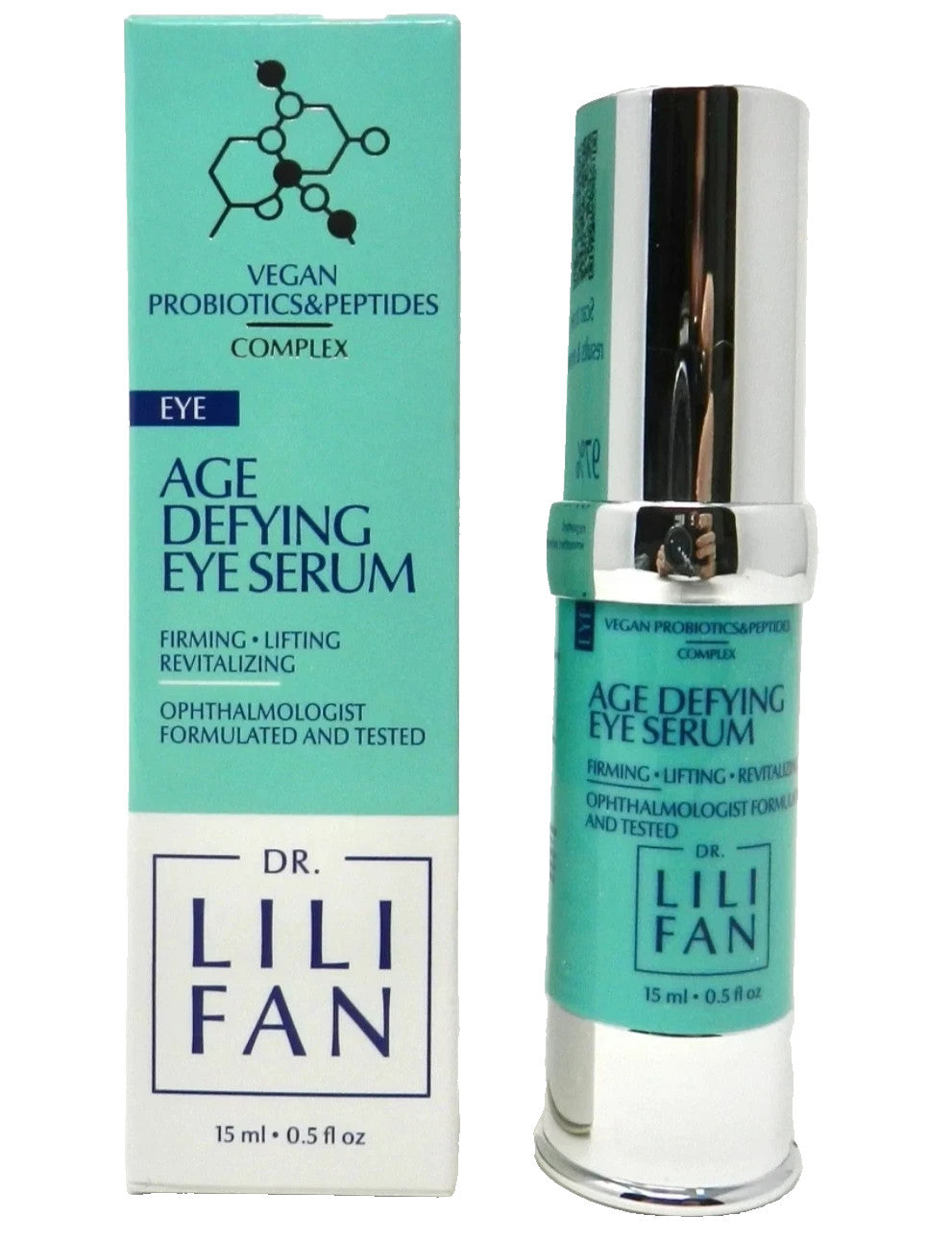 Age Defying Eye Serum - Full Size 0.5oz Dark Circles & Puffiness Reduction