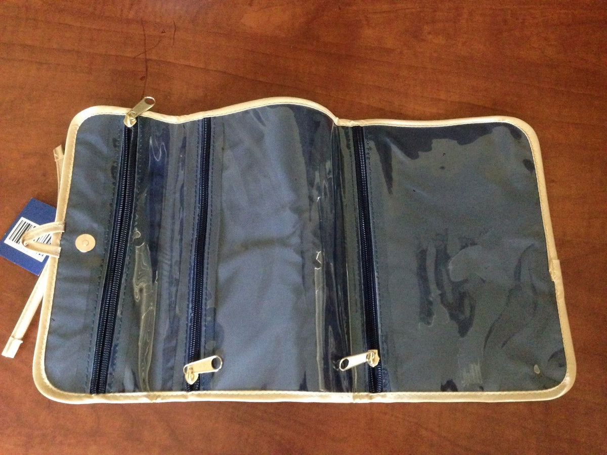 Gold Travel Cosmetic Toiletry Bag Clutch - L’OCCITANE