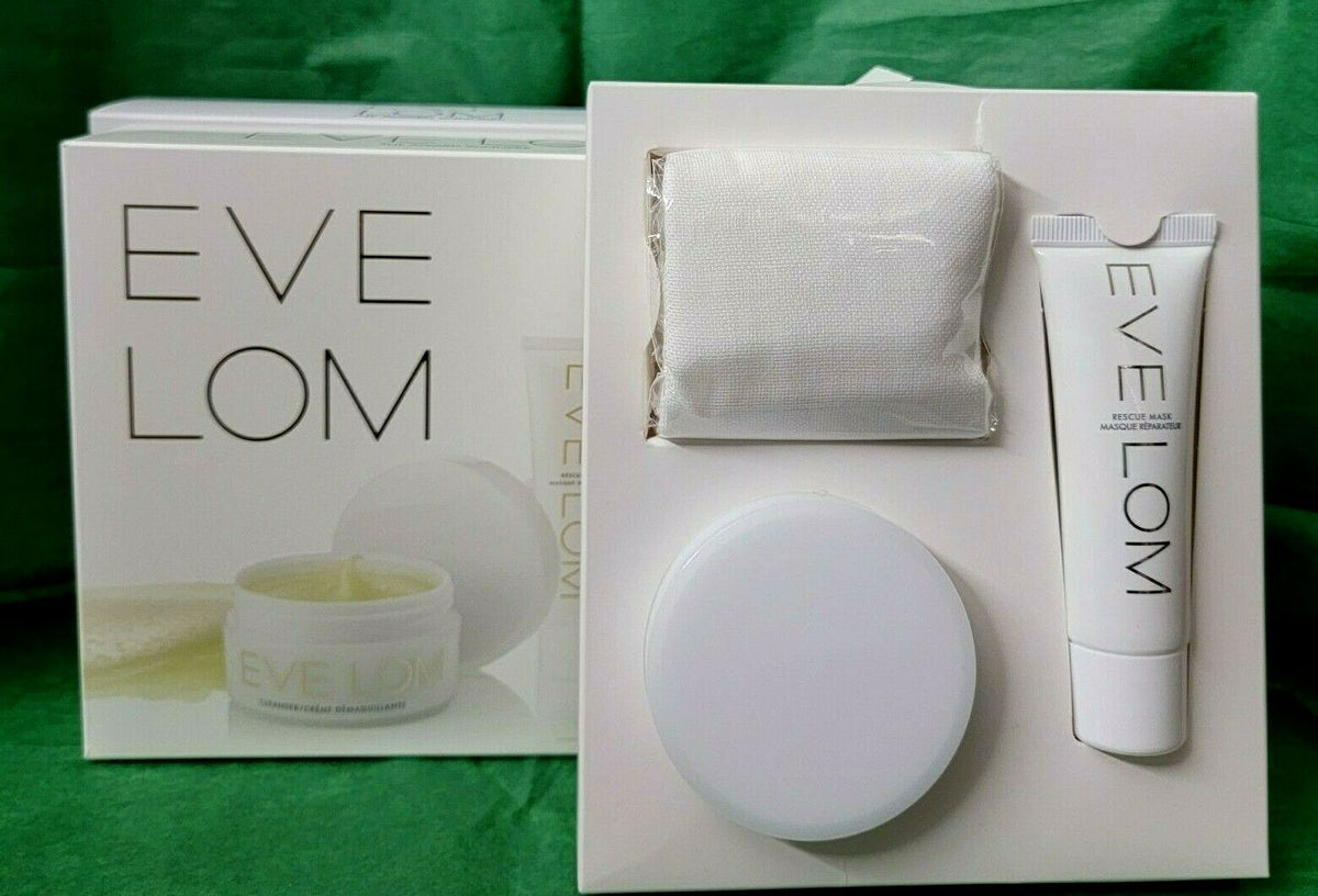 Eve Lom Skincare Set - Cleanser & Rescue Mask with Cotton Cloth
