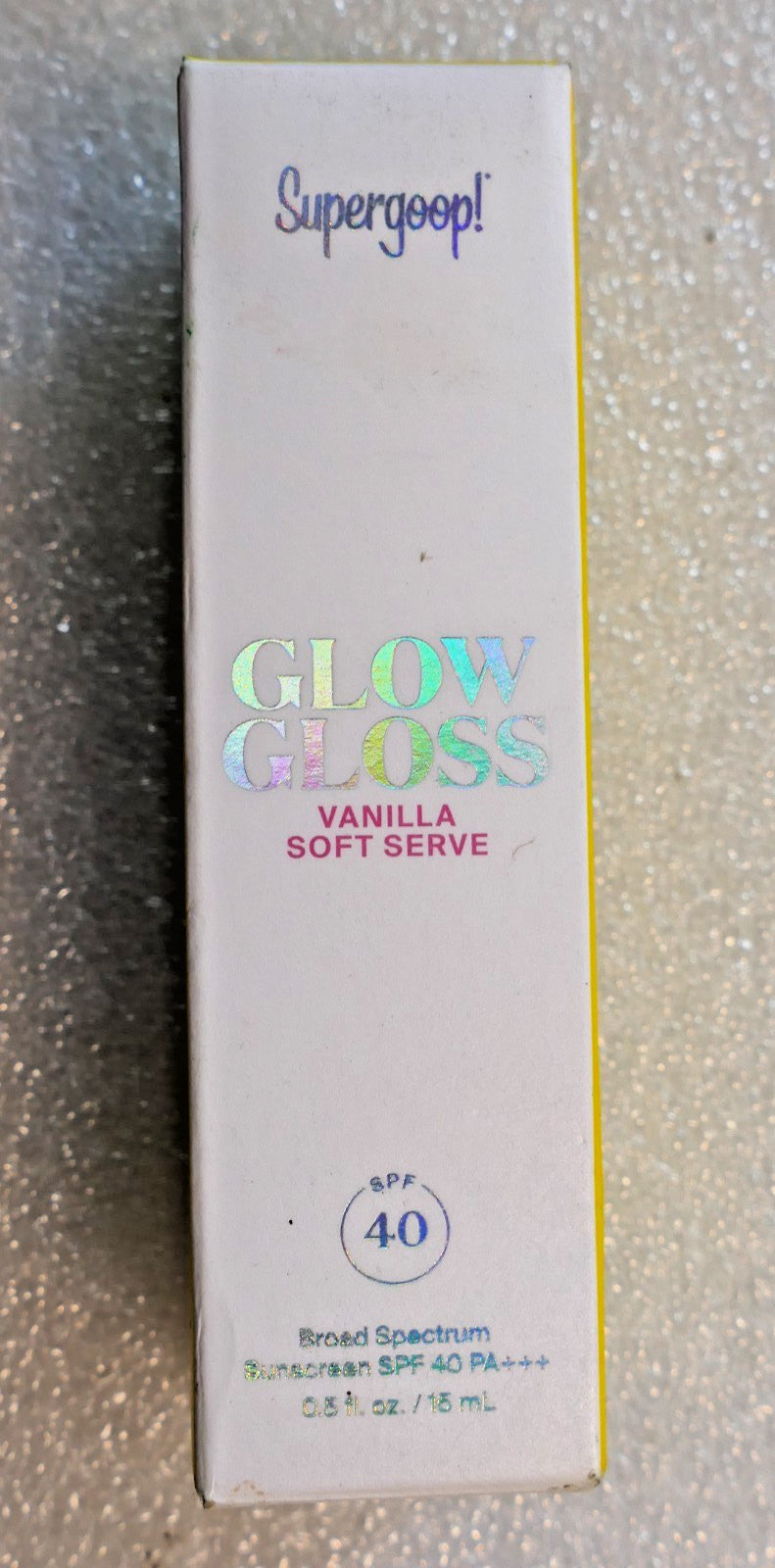 Supergoop SPF 40 Tinted Lip Balm Glow Gloss Vanilla Soft Serve