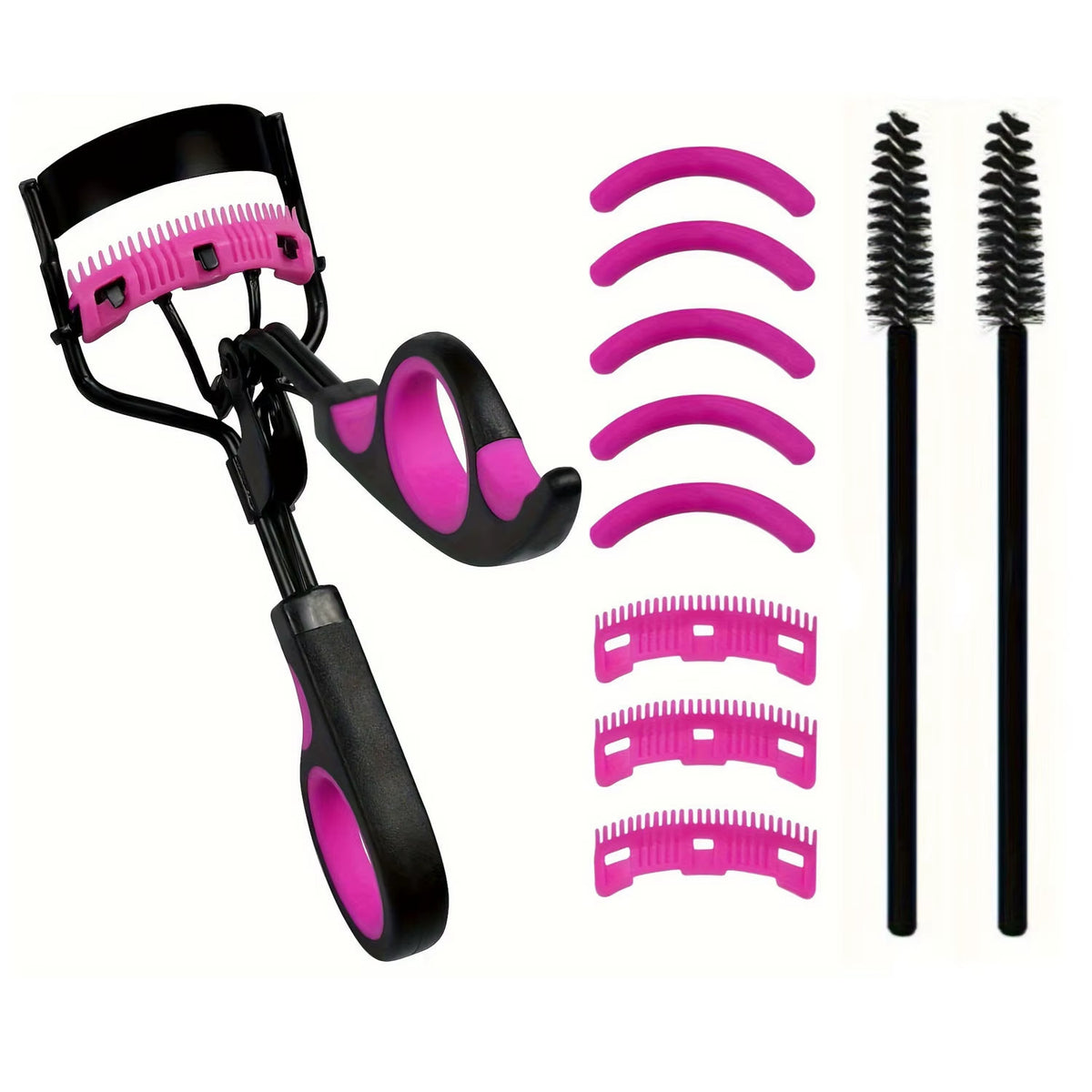 Eyelash Curler Set with Replacement Pads for Women - Multiple Colors