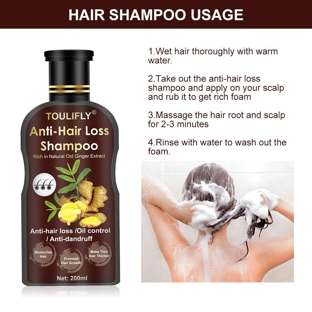 Anti-Hair Loss Shampoo with Ginger Extract - 200ml