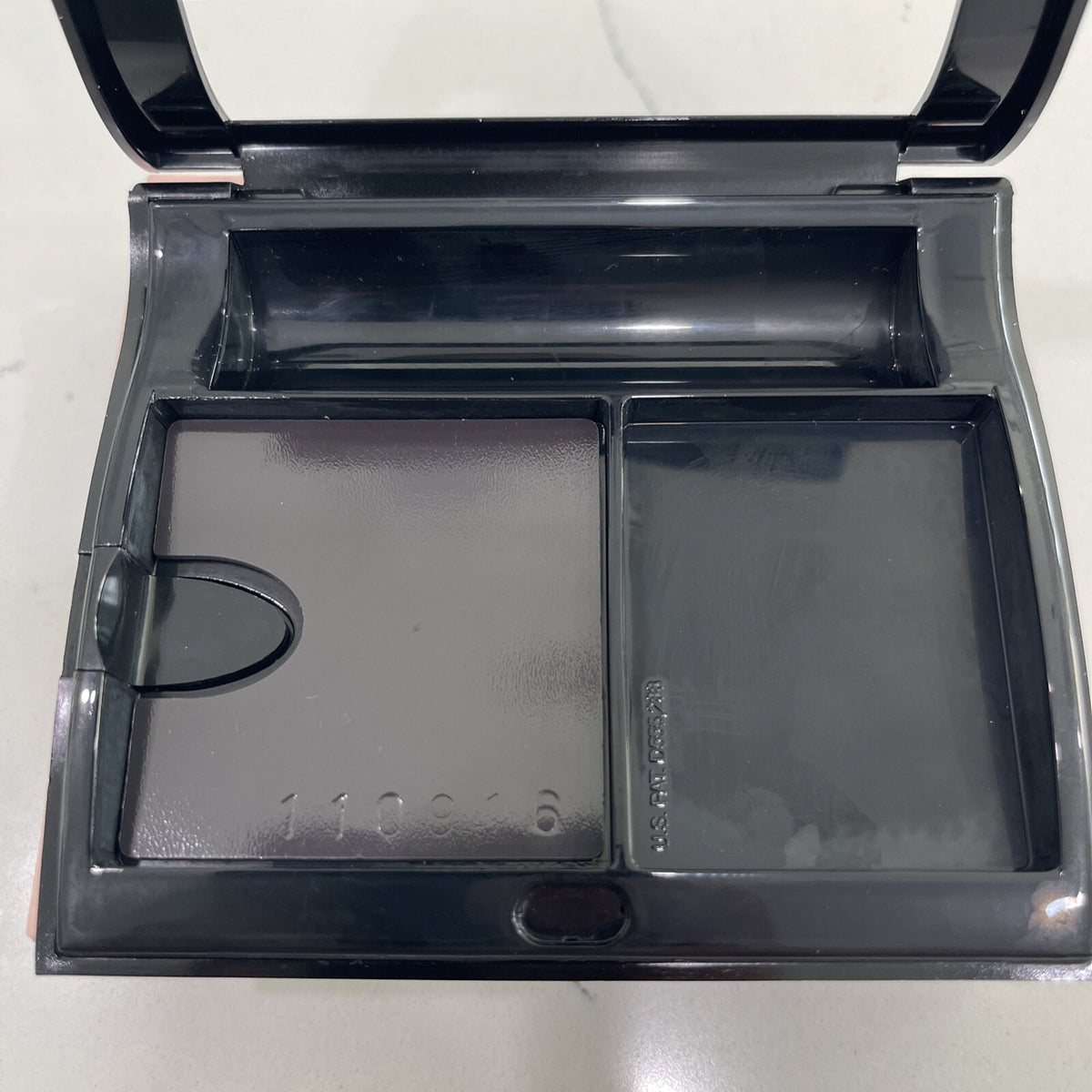Magnetic Makeup Case Compact Empty Black Portable Storage