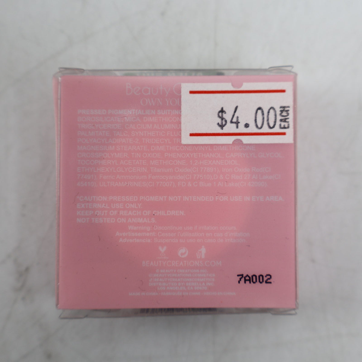 Beauty Creations Riding Solo Single Eyeshadow - Alien Suit SSRS-13, 0.07oz