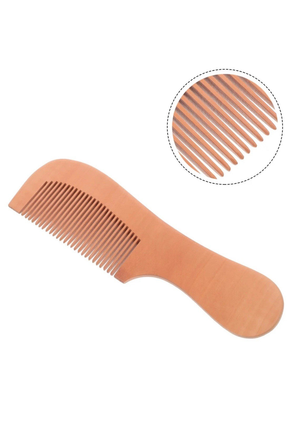 Mini Wooden Hair Combs Set for Travel & Grooming - 2 Pieces