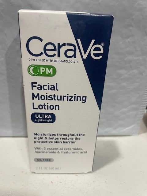 PM Facial Moisturizing Lotion, 2 oz – Lightweight Night Cream